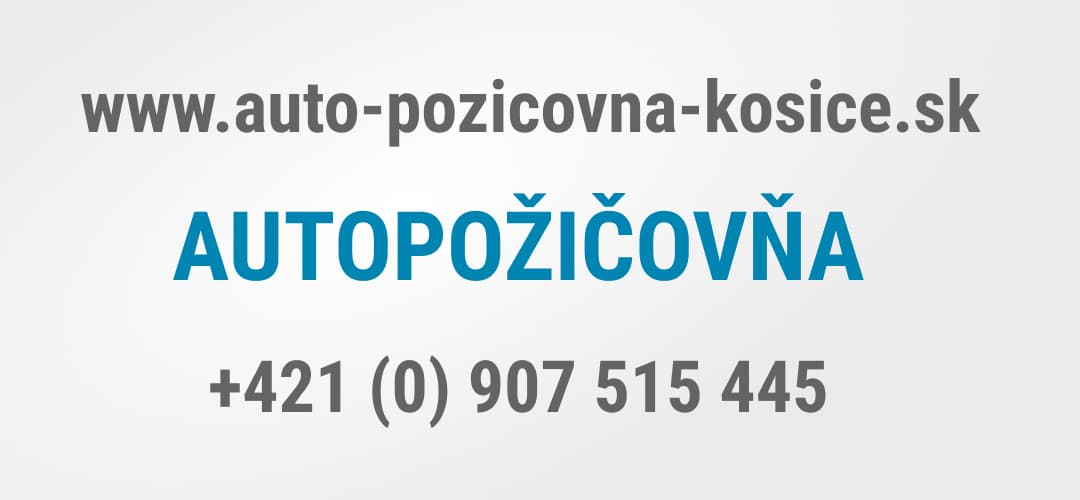 Požičovňa áut Košice