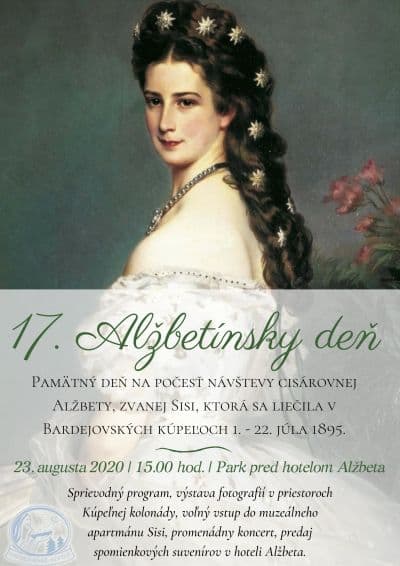 V nedeľu 23.augusta bude v Bardejovských Kúpeľoch Alžbetínsky deň
